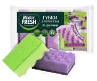 Мастер Фреш Губки д/посуды 5шт  XL Стронг
