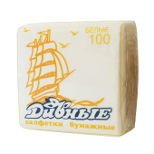 Салфетки Дивные 100 шт Белые
