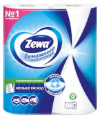 Бумажные полотенца "Zewa Плюс " 2-х сл. 2 шт. Белые