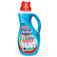 АКТИВ Иран 1500 мл. гель д/стирки универсал "Poly Wash Свежесть моря(синий)