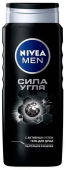 НИВЕЯ МУЖ 500 мл Гель душа  СИЛА УГЛЯ