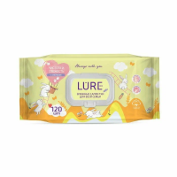 LURE Влажные  Салфетки для всей семьи  120 с крышкой