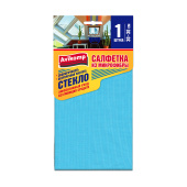 Авиакомп Салфетока из микрофибры 30*30 для стекл и зеркал 1714