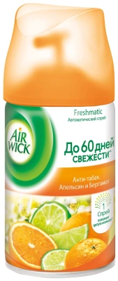 Airwick 250 мл. Сменный аэрозоль  Анти-табак Цитрус - Бергамот  фото в интернет-магазине KUTAVA