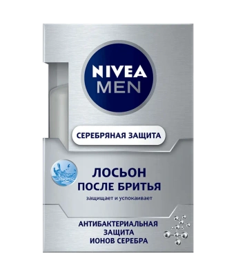 Nivea Men  лосьон после бритья Серебрянная Защита 100 мл фото в интернет-магазине KUTAVA