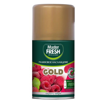 Мастер Фреш (сменный баллон) Голд Малиновое Наслаждение 250 мл (д/Аэрвика) фото в интернет-магазине KUTAVA