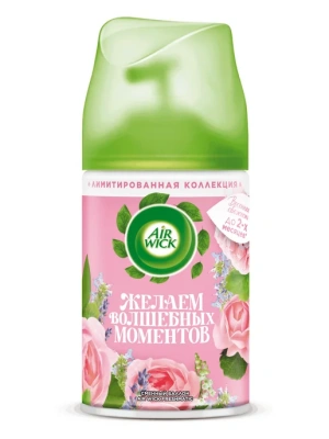 Airwick 250 мл. Сменный аэрозоль  Дикая Роза и Сандаловое Дерево фото в интернет-магазине KUTAVA