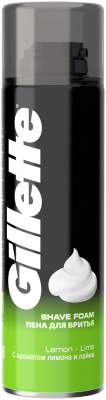 "GILLETTE " 200 мл. Пена д/бритья Лайм фото в интернет-магазине KUTAVA