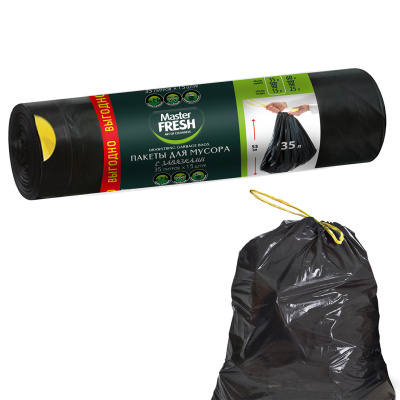 Мешки д/мусора Мастер фреш БИО 35л*15шт с завязками фото в интернет-магазине KUTAVA
