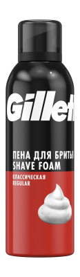 "GILLETTE " 200 мл. Пена д/бритья Регулярная  фото в интернет-магазине KUTAVA